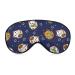 LynaRei Sleeping Mask Japanese Fortune Cat Sleep Eye Mask Blindfold with Adjustable Strap Soft Eye Cover for Blocking Out Lights Style-4