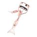 lyanny Small Eyelash Curler | Fish Tail Shape Eye Curler with Comb Teeth Ergonomic Eyelash Tools Beautiful Portable Makeup Supplies for Eye-Opening Lifted Lashes A4 Electroplated Rose Gold With Black Comb Rose Go