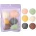 Filfeel Konjac Sponge Set - 6 Natural Facial & Body Sponges - Water Drop & Round Shapes - Eco-Friendly Skin Care - Buy Online on GoSupps.com