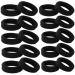 Grutyopkn 20pcs Black Hair Ties - Heavy Curly Elastic Ponytail Holders for Women and Girls - Buy Online on GoSupps.com
