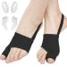 Bunion Corrector for Women & Men, Bunion Corrector Bunion Splints with Toe Separators, Non-Surgical Effective Hallux Valgus Correction, No Pain Bunion Corrector for Day Night (Black)