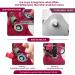 Inflatable Donut Pillow Adjustable Butt Cushion Seat for Long Sitting to Helps Relieve Pressure from Hemorrhoid Treatment Tailbone Pain Coccyx Pain Sciatica Postpartum (Pink) (deep red) - Buy Online on GoSupps.com