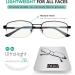 Eyekepper Half-Rim UV Protection Progressive Reading Glasses - Multifocus +2.50 | Bendable Memory Frame for Men & Women - Gold M1704 - Buy Online on GoSupps.com