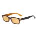 Eyekeper Blue -light blocking computer glasses with amber -colored filter glass women men - vintage glasses - black yellow BB90 lens - black/yellow 2.0 diopters