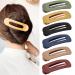 6 PCS Womens French Barrette Duckbill Alligator Hair Claw Clips Side Slide Firm Grip Beauty Accessory Styling Pin Clamps Large Classic Multicolor Tape A