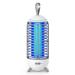Bug Zapper Outdoor Fly Zapper & Wireless Mosquito Zapper Portable Indoor Camping Bug Zapper Fly Trap 2500mAh Bug Zapper Electric Trap Ideal for Fly Traps (White)