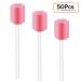 50 Pack Sterile Disposable Oral Swabs for Mouth & Gum Cleaning - Unflavored Dental Sponge - Pink - Buy Online on GoSupps.com
