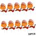Warmhm 50 Pcs 10 Set Top Hat Father Glasses Cake Brown 10.6X8.5CM - Buy Online on GoSupps.com
