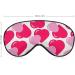 Buy Pink Hearts Valentines Sleep Mask for Women - Soft Light-Blocking Eye Cover with Adjustable Strap - Buy Online on GoSupps.com
