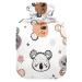 Hot water bottles with cover cute koala bears hot water bag for pain relief hot cold compress hand foot warmer 2 liters