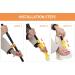 Self-Wringing Twist Mop with Microfiber Pad - 57-inch Long Handled Floor Cleaner for Kitchen, Hardwood, Bathroom, Garage, Office, Warehouse - Yellow - Buy Online on GoSupps.com