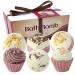 6 Pieces Chocolate Cake Bath Bomb Gift Set Vegan Friendly Bath Fizzers Ideal Relaxation Present Valentine Gifts for Her