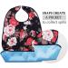 Vlokup 3 Pack Washable Bibs for Women with Crumb Catcher - Rose & Lips Design - Buy Online on GoSupps.com