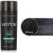 UOYOU BLACK Hair Fibres 27.5g Bottle - Natural Keratin Hair Fibers Concealer for Men and Women - Hair Loss Solution - Black 27.50g - Buy Online on GoSupps.com
