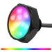 HUSUKU Underwater Drain Plug Light for Boat Pool, 2INCH 2000LM 36W 9LED, IP68 Waterproof, Al-Alloy 1/2" NPT Marine LED Plug Lights for Fishing Boat Yacht Pontoon Pool Light 2000LM RS2-0