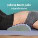Neck and Back Cushion with Self-Heating Neck Warmer | Pain Relief for Lower Back Lumbar Support for Herniated Disc - Purple - Buy Online on GoSupps.com