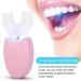 U-Shaped Adult Toothbrush t Electric Sonic Toothbrush Automatic Cleaning Toothbrush Oral Care Tool with Food Grade Silicone Brush Head(Pink) - Buy Online on GoSupps.com