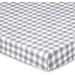 Peanutshell Fitted Pack n Play Mini Crib Sheets | Unisex 2 Pack Set Farmhouse Floral Grey Plaid | Baby Boys Girls - Buy Online on GoSupps.com