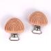 2-Pack Baby Bite Ring & Safety Lock - Natural Beech Wood Pacifier Clips with Rainbow Engraving - Buy Online on GoSupps.com