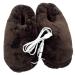 ToddMomy 1 pair heated shoes winter warmth heated foot warmers electrical heating shoes foot massage device winter slipper USB heating shoes usb footheeck plush foot shoes household
