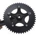 GANOPPER 48T Single Speed Road Bike Track Fixie Crankset 170mm - 130BCD Black - Buy Online on GoSupps.com