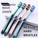 Hard Bristle Adult Toothbrushes - Set of 8 for Deep Cleaning | International Shipping Available - Buy Online on GoSupps.com