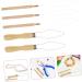 Button Hook Helper 5pcs Beads Pulling Bracelets Beads DIY Bead Tools Wood Bead Chain Beadwork - Buy Online on GoSupps.com