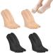 Projoint Antibunions Health Sock Bunion Corrector for Women and Men Anti Bunions Socks Strongjoints Bunion Relief Socks Split Toe Orthopedic Compression Bunions Socks (4pcs Black+Beige)