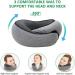 Endxedio Wander Plus Travel Pillow - Memory Foam Neck Pillow for Hiking & Sleep (Black) | Ultimate Comfort for Travel - Buy Online on GoSupps.com