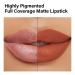 CARSLAN Matte Vegan Lipstick - Highly Pigmented, Cruelty-Free Lip Makeup with Vitamin E and Castor Seed Oil - M17 - Buy Online on GoSupps.com