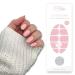 Fairy Nail UV nail foils self-adhesive gel foils half cured 20 pieces nail wraps nail polish strips to stick on (pink)