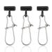 Dr.Fish Fishing Sinker Slides 30-100 Pack Duo Lock Snap Sliding Swivels Fishing Line Slider Sinker Weight Connectors Saltwater Surf Fishing Rigs Catfishing Sliding Rig Bottom Rigs Fish Finder Rig Black Duo-Lock Snap 50 Pack