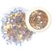 Craft Glitter Set - 8 Colographic Glitter for Resin Slime Body Face Nail Art & Tinkering - Rainbow Glitter Film - Buy Online on GoSupps.com