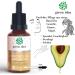 Green idea - Avocado Oil Organic Cold Pressed Face Oil for Skin Hair and Face | Glass Bottle with Pipette | Natrue Certificate - Vegan 25 ml - Buy Online on GoSupps.com