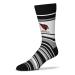 NFL Striped Dress Socks, One Size Fits Most Footwear for Men Women Youth, Game Day Apparel Arizona Cardinals - Black