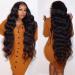 Hairitory Body Wave Lace Front Wigs Human Hair for Black Women 13x4 HD Transparent Wavy Lace Front Human Hair Glueless Wigs Pre Plucked 180% Density Brazilian Body Wave Lace Frontal Wig With Baby Hair(22inch) 22 Inch 13x...
