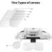 Elikliv Headband Magnifying Glass with Light 1X-14X Magnification | Rechargeable Handsfree Head Mount Loupe Tool - 6 Detachable Lens Visor for Close Work, Reading, Jewelry Craft, Repair - Style 1 - Buy Online on GoSupps.com