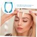 SKISUNO Eyebrow Threading Guide Stencil Eyebrow Alloy Outfit Positioning Measure Level Trimming Reusable Embroidery Measuring 25.5x1.3cm Blue - Buy Online on GoSupps.com