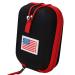 CRAFTSMAN GOLF Rangefinder Case USA Flag Hard Shell for Tectectec Callaway, Universal Range Finder Carry Bag, Also for Customization with Your Name Stitched Black with Red Edge
