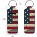  SEANATIVE SEANATIVE Durable Neoprene Keychain with American Flag Print for Women's Lipstick and Lip Balm - Buy Online on GoSupps.com