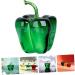 Alipis Office Decor Decorations for Home Crystal Figurines Living Room Chili Vegetable Household Fake Fruit Green 6.3x4.5cm - Buy Online on GoSupps.com