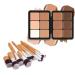 Professional Makeup Cream Contour Palette | Joyeee 12 Colors Concealer Full Coverage Set | Contouring Brush Set Gift for Women & Girls - Buy Online on GoSupps.com