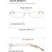 Vevesmundo Compact Metal Reading Glasses - Lightweight Spring Hinge & Blue Light Filter - Classic 2.0x Yellow Reading Aid - Buy Online on GoSupps.com