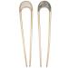 Frcolor 2pcs hair fork metal U-shaped hairstyle vintage hairpins french style updoscarry chignon pin retro hair chopsticks for women girls