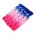 Showjarlly Jumbo Braid Art Hair Extensions - 24 Ombre Kanekalon Braid (5 Pack) for Crochet Twists & Box Braids - Peach Light Pink Royal Blue - Buy Online on GoSupps.com