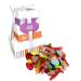 Tower of Sweets 2.5 KG Gift Hamper With Gummy Jelly Fizzy Chocolate Marshmallows Pencil and belts Sweeties Assortment Great For Sharing Or As A Gift