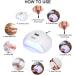 SUN X 54W EAC UV LED Nail Lamp | Professional Nail Dryer for Gel Polish, Acrylic, Polygel | Fast, Durable, Easy to Use - Buy Online on GoSupps.com
