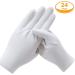 COYAHO 12 Pairs White Cotton Inspection Gloves - Ideal for Jewelry, Photo, Serving, Eczema, Moisturizing, and SPA - Men and Women - Buy Online on GoSupps.com