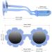 Hifot Baby Sunglasses with Strap - Cute Flower Polarized Sunglasses for Infant Girls | UV400 Protection | Ages 0-24 Months | Blue - Buy Online on GoSupps.com