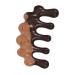 Tovinanna Massage comb scalp ridge comb wooden ridge wide tooth comb Detangler wooden massage head portable comb hair tubular crashworm wide tooth ridge 10.00x5.50cm black